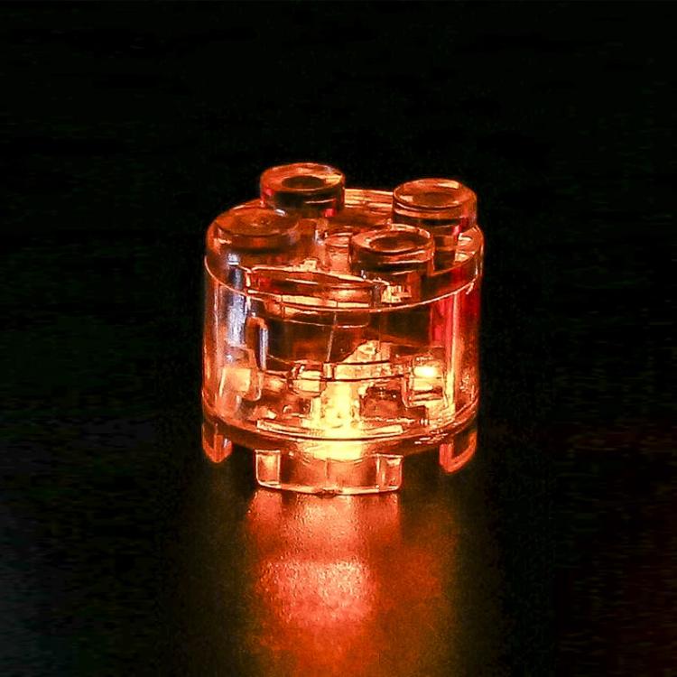 Accessoires de lumière LED pour blocs de construction ronds 2x2, jouet éducatif DIY