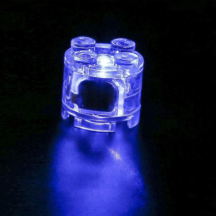 Accessoires de lumière LED pour blocs de construction ronds 2x2, jouet éducatif DIY