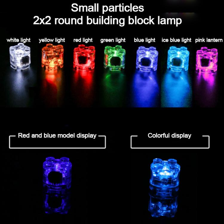Accessoires de lumière LED pour blocs de construction ronds 2x2, jouet éducatif DIY