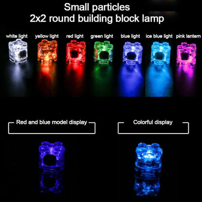 Accessoires de lumière LED pour blocs de construction ronds 2x2, jouet éducatif DIY