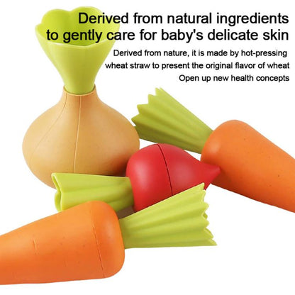Wheat Straw Simulation Vegetable Planting Children Pretend Play Early Education Toy, Vegetable Planting