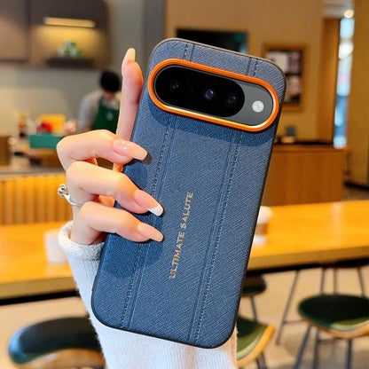 Metal Camera Lens Frame Buttons Vegan Leather Phone Case, For Google Pixel 10a, For Google Pixel 10 Pro XL, For Google Pixel 10 / Pixel 10 Pro, For Google Pixel 9a, For Google Pixel 9 Pro XL, For Google Pixel 9 / Pixel 9 Pro