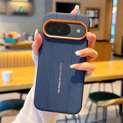 Metal Camera Lens Frame Buttons Vegan Leather Phone Case, For Google Pixel 10a, For Google Pixel 10 Pro XL, For Google Pixel 10 / Pixel 10 Pro, For Google Pixel 9a, For Google Pixel 9 Pro XL, For Google Pixel 9 / Pixel 9 Pro
