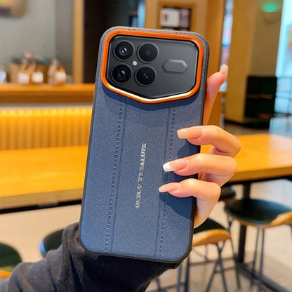 Metal Camera Lens Frame Buttons Vegan Leather Phone Case, For Redmi K90 Pro Max / Poco F8 Ultra 5G, For Redmi K90 / Poco F8 Pro 5G, For Redmi K90 Pro Max Champion Edition, For Redmi K80 Pro / Poco F7 Ultra, For Redmi K80 / Poco F7 Pro