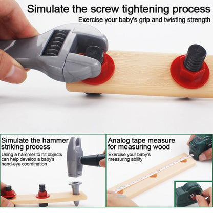 Children Pretend Play DIY Simulation Electric Drill Tool Set