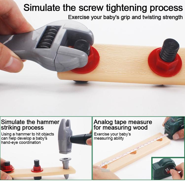 Jeu d'imitation pour enfants - Kit d'outils de perceuse électrique DIY