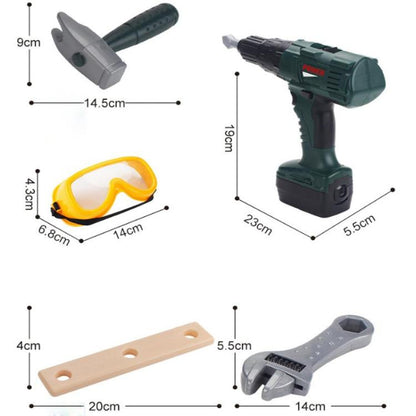 Jeu d'imitation pour enfants - Kit d'outils de perceuse électrique DIY