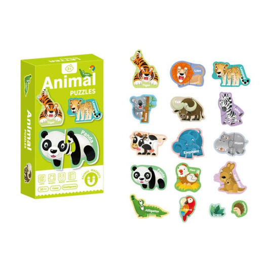 Kids Early Education Magnetic Refrigerator Puzzle Educational Toy, 26pcs Letter, Animals, Cars, Numbers, 26pcs Lowercase