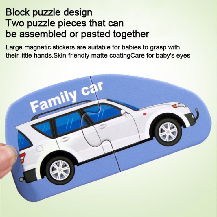 Kids Early Education Magnetic Refrigerator Puzzle Educational Toy, 26pcs Letter, Animals, Cars, Numbers, 26pcs Lowercase