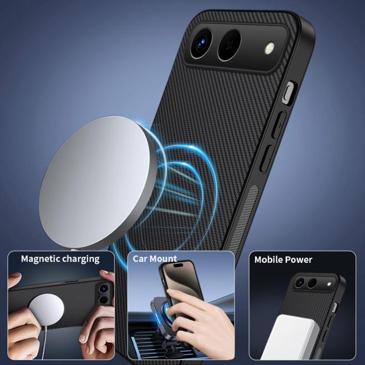 WANLONFENG TQ Series Magnetic Carbon Fiber Texture PC Hybrid TPU Phone Case, For Tecno Spark 40 5G / Hot 60i 5G, For Tecno Pova Curve 2, For Tecno Pova Slim / Spark Slim, For Tecno Camon 40 Pro 4G, For Tecno Camon 40 Premier 5G, For Tecno Camon 40 4G  ...