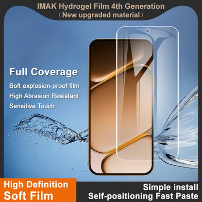 imak 4th Generation Full Coverage Screen Hydrogel Film, Support Fingerprint Unlocking, For OnePlus Turbo 6X Pro 5G, For OnePlus Nord CE6, For OnePlus Ace 6 Ultra