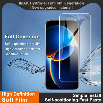imak 4th Generation Full Coverage Screen Hydrogel Film, Support Fingerprint Unlocking, For Redmi K90 Max 5G / K80 Ultra