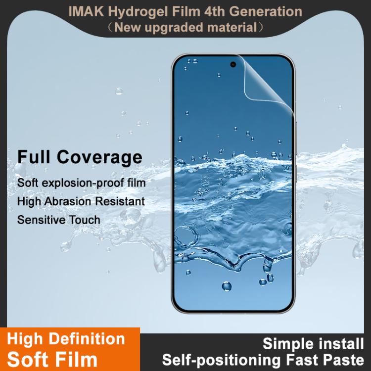 imak 4th Generation Full Coverage Screen Hydrogel Film, Support Fingerprint Unlocking, For Redmi K90 Max 5G / K80 Ultra