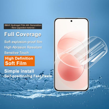 imak 4th Generation Full Coverage Screen Hydrogel Film, Support Fingerprint Unlocking, For Redmi Note 17 Pro 5G Global 163mm, For Redmi K90 Max 5G / K80 Ultra
