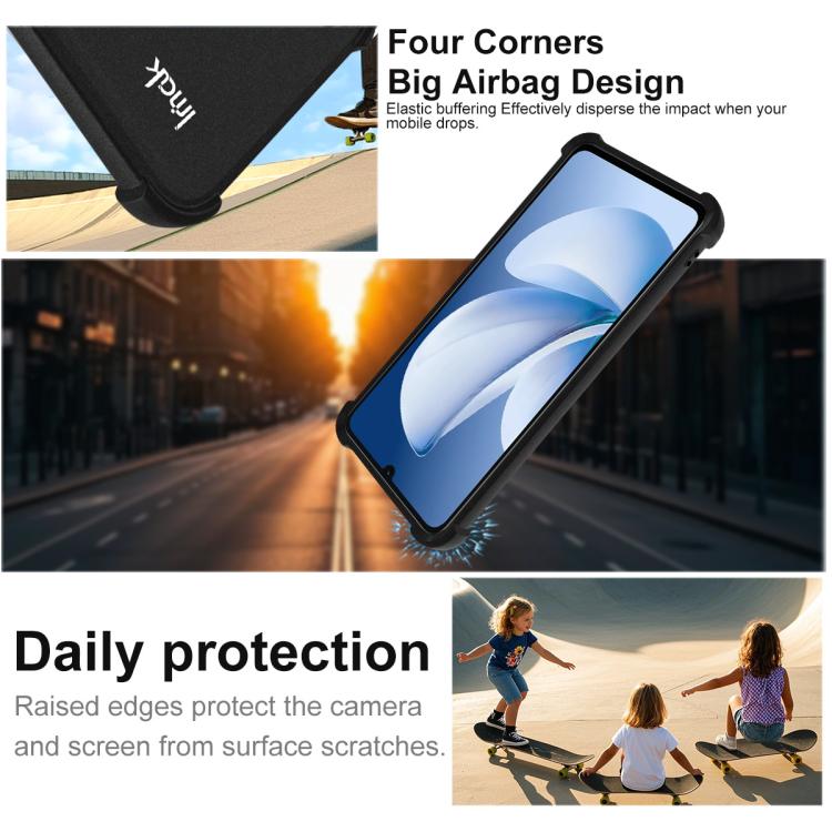 imak Shockproof Airbag TPU Phone Case, For Realme Note 70 / Note 70T / P4 Lite 4G