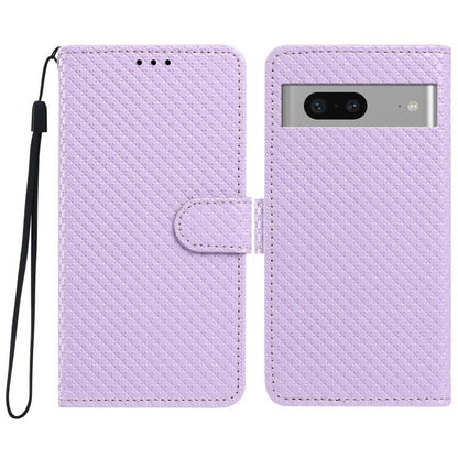 Mirrored Buckle Vegan Leather Phone Case with Small Black Cord, For Google Pixel 7a, For Google Pixel 7 5G