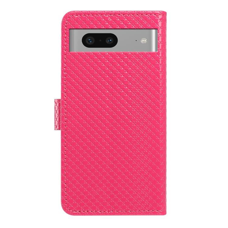 Mirrored Buckle Vegan Leather Phone Case with Small Black Cord, For Google Pixel 7a, For Google Pixel 7 5G