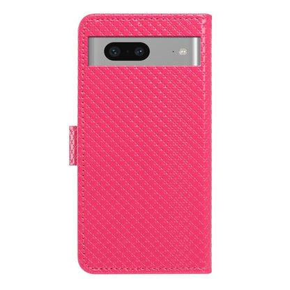 Mirrored Buckle Vegan Leather Phone Case with Small Black Cord, For Google Pixel 7a, For Google Pixel 7 5G