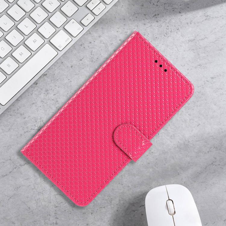 Mirrored Buckle Vegan Leather Phone Case with Small Black Cord, For Google Pixel 7a, For Google Pixel 7 5G
