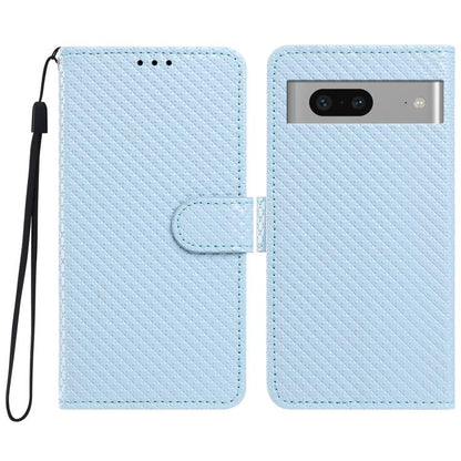 Mirrored Buckle Vegan Leather Phone Case with Small Black Cord, For Google Pixel 7a, For Google Pixel 7 5G