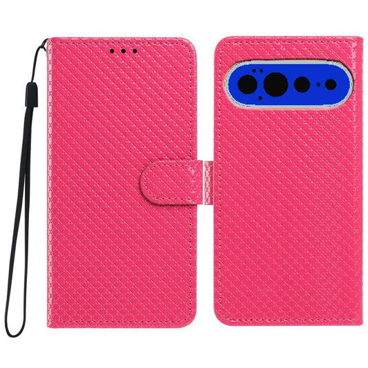 Mirrored Buckle Vegan Leather Phone Case with Small Black Cord, For Google Pixel 11 Pro XL, For Google Pixel 11 / 11 Pro, For Google Pixel 10 Pro XL, For Google Pixel 9 Pro / 10 Pro, For Google Pixel 9a, For Google Pixel 9 Pro XL, For Google Pixel 8a