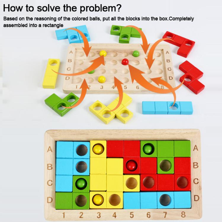 Casse-tête en bois éducatif Magic Cube pour enfants