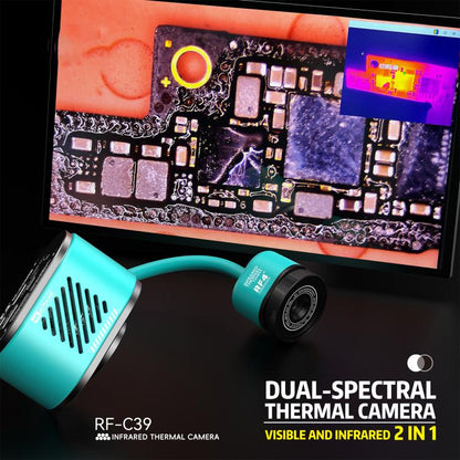 RF4 RF-C39 2 in 1 4K Visible and Infrared Dual-Spectral Thermal Camera for PCB Fault Detector, RF-C39
