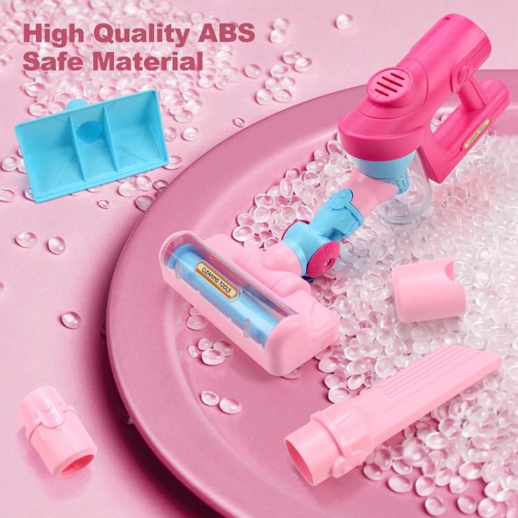 Children Pretend Play Electric Simulation Sound and Light Vacuum Cleaner with Base, with Base