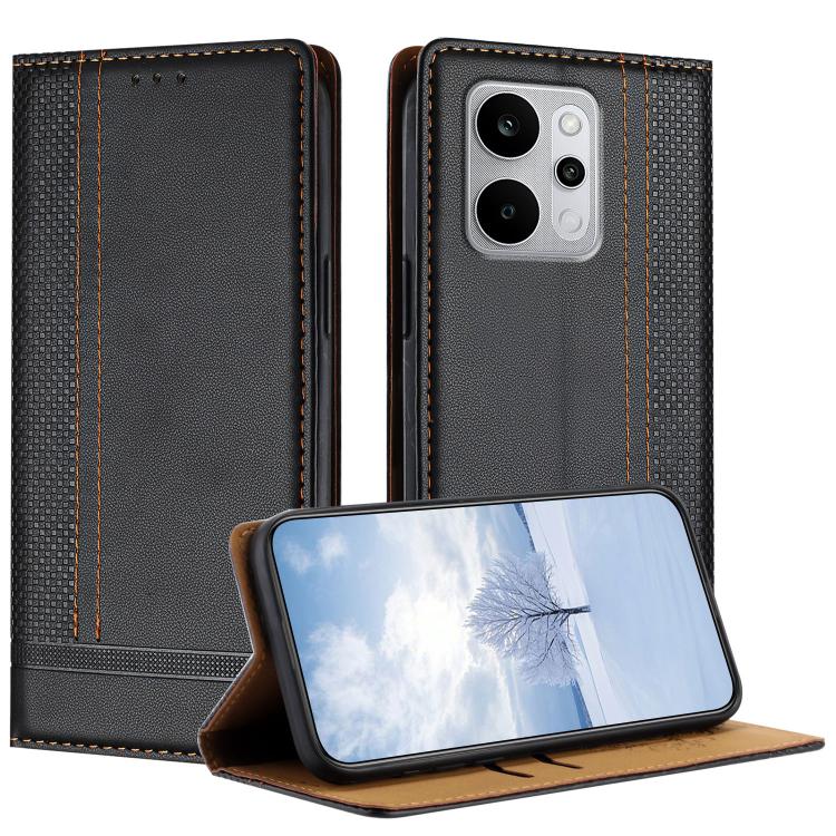 Stitching Design Scratch-Resistant Vegan Leather Phone Case, For Realme P4 Power 5G, For Realme Note 80 4G, For Realme C83 5G, For Realme C85 5G / 4G, For Realme Neo8 5G, For Realme 16 5G, For Realme 16 Pro+ 5G, For Realme 16 Pro 5G                    ...
