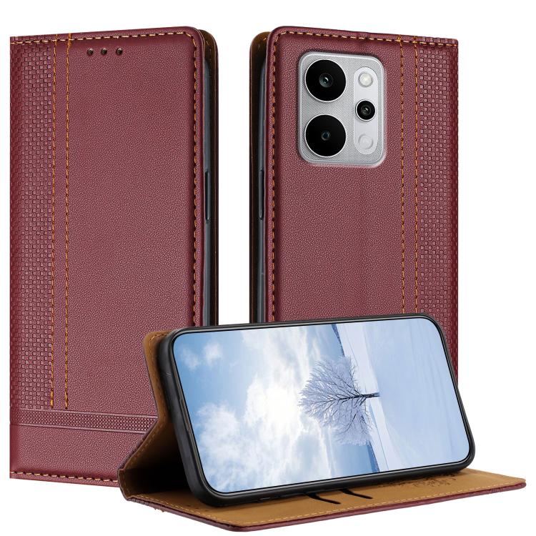 Stitching Design Scratch-Resistant Vegan Leather Phone Case, For Realme P4 Power 5G, For Realme Note 80 4G, For Realme C83 5G, For Realme C85 5G / 4G, For Realme Neo8 5G, For Realme 16 5G, For Realme 16 Pro+ 5G, For Realme 16 Pro 5G                    ...