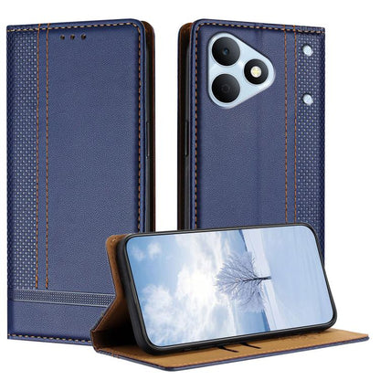 Stitching Design Scratch-Resistant Vegan Leather Phone Case, For Realme P4 Power 5G, For Realme Note 80 4G, For Realme C83 5G, For Realme C85 5G / 4G, For Realme Neo8 5G, For Realme 16 5G, For Realme 16 Pro+ 5G, For Realme 16 Pro 5G                    ...