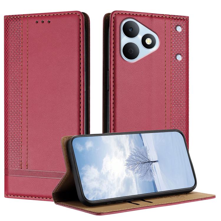 Stitching Design Scratch-Resistant Vegan Leather Phone Case, For Realme P4 Power 5G, For Realme Note 80 4G, For Realme C83 5G, For Realme C85 5G / 4G, For Realme Neo8 5G, For Realme 16 5G, For Realme 16 Pro+ 5G, For Realme 16 Pro 5G                    ...