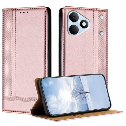 Stitching Design Scratch-Resistant Vegan Leather Phone Case, For Realme P4 Power 5G, For Realme Note 80 4G, For Realme C83 5G, For Realme C85 5G / 4G, For Realme Neo8 5G, For Realme 16 5G, For Realme 16 Pro+ 5G, For Realme 16 Pro 5G                    ...