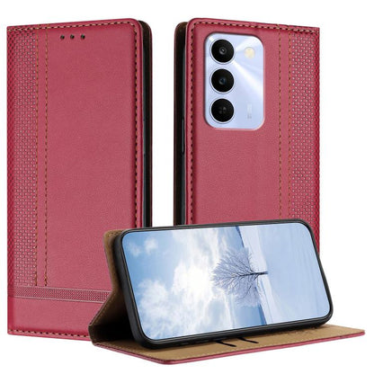 Stitching Design Scratch-Resistant Vegan Leather Phone Case, For Realme P4 Power 5G, For Realme Note 80 4G, For Realme C83 5G, For Realme C85 5G / 4G, For Realme Neo8 5G, For Realme 16 5G, For Realme 16 Pro+ 5G, For Realme 16 Pro 5G                    ...