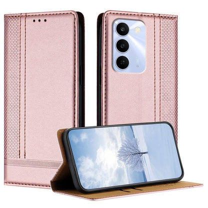 Stitching Design Scratch-Resistant Vegan Leather Phone Case, For Realme P4 Power 5G, For Realme Note 80 4G, For Realme C83 5G, For Realme C85 5G / 4G, For Realme Neo8 5G, For Realme 16 5G, For Realme 16 Pro+ 5G, For Realme 16 Pro 5G                    ...