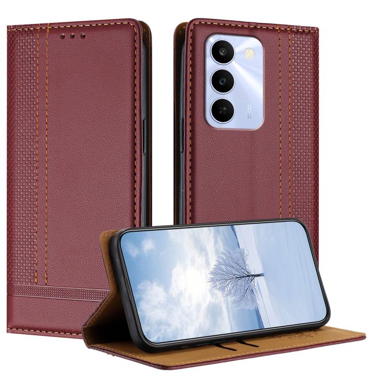 Stitching Design Scratch-Resistant Vegan Leather Phone Case, For Realme P4 Power 5G, For Realme Note 80 4G, For Realme C83 5G, For Realme C85 5G / 4G, For Realme Neo8 5G, For Realme 16 5G, For Realme 16 Pro+ 5G, For Realme 16 Pro 5G                    ...