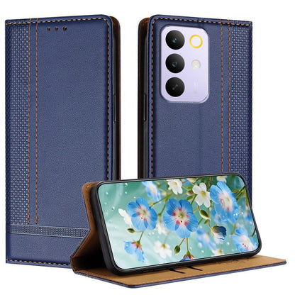 Stitching Design Scratch-Resistant Vegan Leather Phone Case, For Realme P4 Power 5G, For Realme Note 80 4G, For Realme C83 5G, For Realme C85 5G / 4G, For Realme Neo8 5G, For Realme 16 5G, For Realme 16 Pro+ 5G, For Realme 16 Pro 5G                    ...