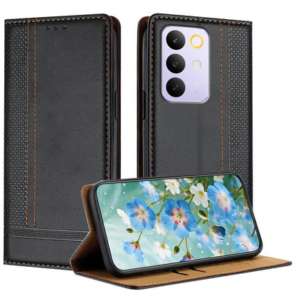 Stitching Design Scratch-Resistant Vegan Leather Phone Case, For Realme P4 Power 5G, For Realme Note 80 4G, For Realme C83 5G, For Realme C85 5G / 4G, For Realme Neo8 5G, For Realme 16 5G, For Realme 16 Pro+ 5G, For Realme 16 Pro 5G                    ...