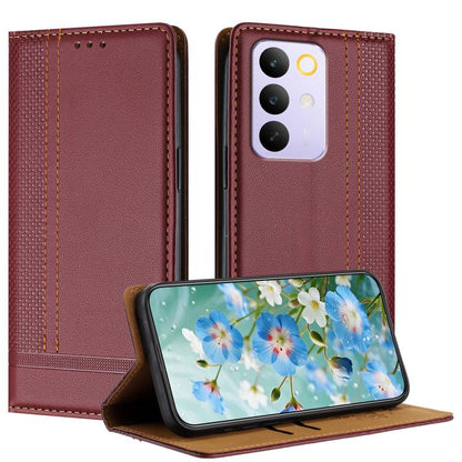 Stitching Design Scratch-Resistant Vegan Leather Phone Case, For Realme P4 Power 5G, For Realme Note 80 4G, For Realme C83 5G, For Realme C85 5G / 4G, For Realme Neo8 5G, For Realme 16 5G, For Realme 16 Pro+ 5G, For Realme 16 Pro 5G                    ...