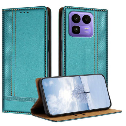 Stitching Design Scratch-Resistant Vegan Leather Phone Case, For Realme P4 Power 5G, For Realme Note 80 4G, For Realme C83 5G, For Realme C85 5G / 4G, For Realme Neo8 5G, For Realme 16 5G, For Realme 16 Pro+ 5G, For Realme 16 Pro 5G                    ...