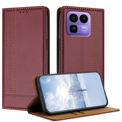 Stitching Design Scratch-Resistant Vegan Leather Phone Case, For Realme P4 Power 5G, For Realme Note 80 4G, For Realme C83 5G, For Realme C85 5G / 4G, For Realme Neo8 5G, For Realme 16 5G, For Realme 16 Pro+ 5G, For Realme 16 Pro 5G                    ...
