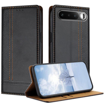 Stitching Design Scratch-Resistant Vegan Leather Phone Case, For Realme P4 Power 5G, For Realme Note 80 4G, For Realme C83 5G, For Realme C85 5G / 4G, For Realme Neo8 5G, For Realme 16 5G, For Realme 16 Pro+ 5G, For Realme 16 Pro 5G                    ...