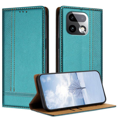 Stitching Design Scratch-Resistant Vegan Leather Phone Case, For Realme P4 Power 5G, For Realme Note 80 4G, For Realme C83 5G, For Realme C85 5G / 4G, For Realme Neo8 5G, For Realme 16 5G, For Realme 16 Pro+ 5G, For Realme 16 Pro 5G                    ...