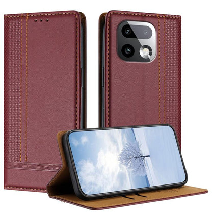 Stitching Design Scratch-Resistant Vegan Leather Phone Case, For Realme P4 Power 5G, For Realme Note 80 4G, For Realme C83 5G, For Realme C85 5G / 4G, For Realme Neo8 5G, For Realme 16 5G, For Realme 16 Pro+ 5G, For Realme 16 Pro 5G                    ...