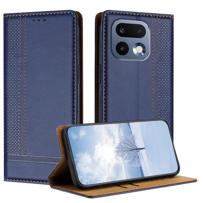 Stitching Design Scratch-Resistant Vegan Leather Phone Case, For Realme P4 Power 5G, For Realme Note 80 4G, For Realme C83 5G, For Realme C85 5G / 4G, For Realme Neo8 5G, For Realme 16 5G, For Realme 16 Pro+ 5G, For Realme 16 Pro 5G                    ...