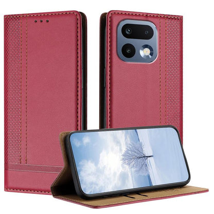 Stitching Design Scratch-Resistant Vegan Leather Phone Case, For Realme P4 Power 5G, For Realme Note 80 4G, For Realme C83 5G, For Realme C85 5G / 4G, For Realme Neo8 5G, For Realme 16 5G, For Realme 16 Pro+ 5G, For Realme 16 Pro 5G                    ...