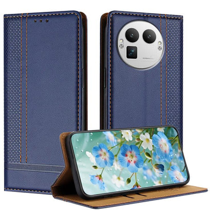 Stitching Design Scratch-Resistant Vegan Leather Phone Case, For Realme P4 Power 5G, For Realme Note 80 4G, For Realme C83 5G, For Realme C85 5G / 4G, For Realme Neo8 5G, For Realme 16 5G, For Realme 16 Pro+ 5G, For Realme 16 Pro 5G                    ...