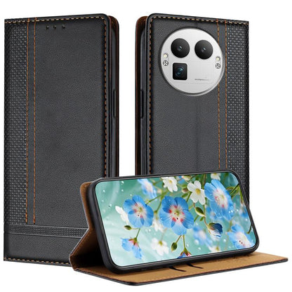 Stitching Design Scratch-Resistant Vegan Leather Phone Case, For Realme P4 Power 5G, For Realme Note 80 4G, For Realme C83 5G, For Realme C85 5G / 4G, For Realme Neo8 5G, For Realme 16 5G, For Realme 16 Pro+ 5G, For Realme 16 Pro 5G                    ...