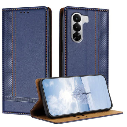 Stitching Design Scratch-Resistant Vegan Leather Phone Case, For Realme P4 Power 5G, For Realme Note 80 4G, For Realme C83 5G, For Realme C85 5G / 4G, For Realme Neo8 5G, For Realme 16 5G, For Realme 16 Pro+ 5G, For Realme 16 Pro 5G                    ...