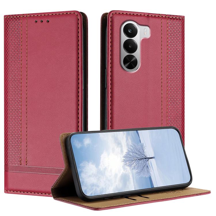 Stitching Design Scratch-Resistant Vegan Leather Phone Case, For Realme P4 Power 5G, For Realme Note 80 4G, For Realme C83 5G, For Realme C85 5G / 4G, For Realme Neo8 5G, For Realme 16 5G, For Realme 16 Pro+ 5G, For Realme 16 Pro 5G                    ...